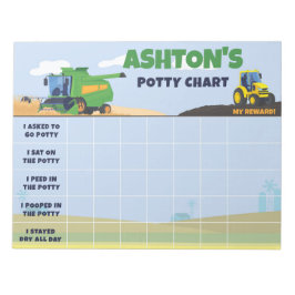 Bloc De Notas Gráfico de entrenamiento de baño de tractor de gra