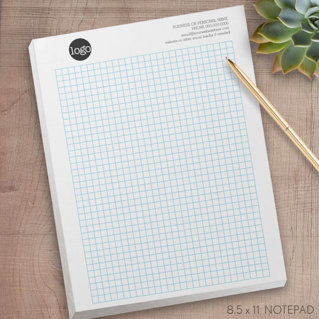 Bloc De Notas Gráfico de ingeniería Almohadilla Calcpad con logo (Calcpad - Grid)