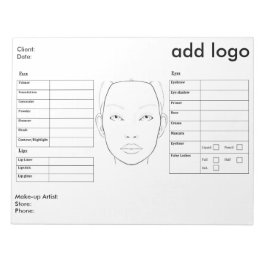 Bloc De Notas Gráfico de Maquillaje Facial