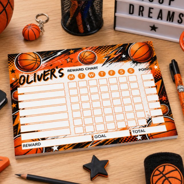 Bloc De Notas Gráfico de Recompensas Baloncesto Gráfico Personal (Subido por el creador)