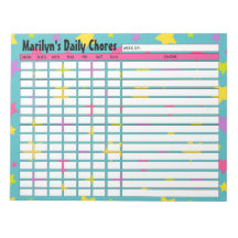 Gráfico de tareas diarias de las estrellas brillan