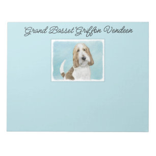 Bloc De Notas Gran Basset Griffon Vendeen - Arte Perro Original