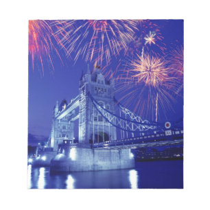 Bloc De Notas Gran Bretaña, Londres. Fuegos artificiales sobre l