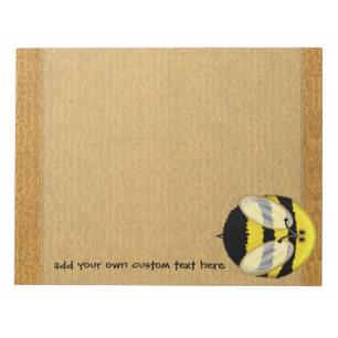 Bloc De Notas Gran Bumble Bee Notepad Personalizado Grande