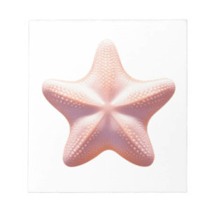 Bloc De Notas Gran Estrella de Mar Rosa
