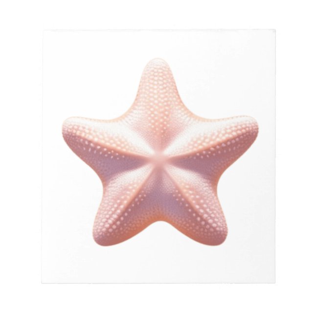 Bloc De Notas Gran Estrella de Mar Rosa (Frente)