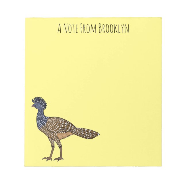 Bloc De Notas Gran ilustracion de personalizado de aves de curac (Frente)