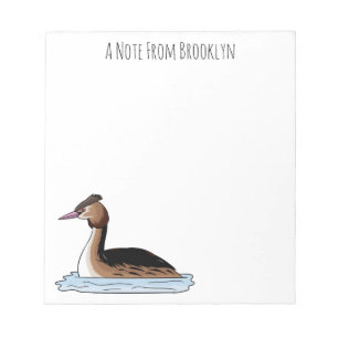 Bloc De Notas Gran ilustracion de personalizado de aves grises c