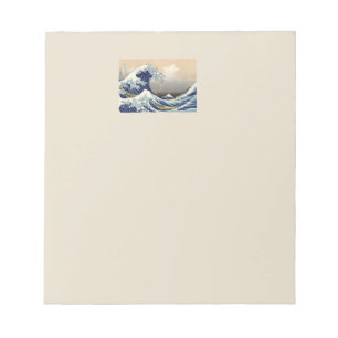 Bloc De Notas Gran ola de pintura japonesa Kanagawa