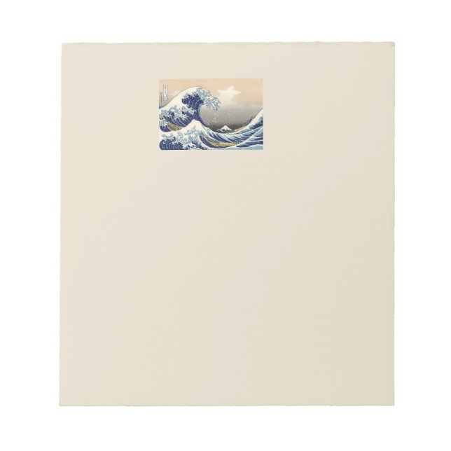 Bloc De Notas Gran ola de pintura japonesa Kanagawa (Frente)