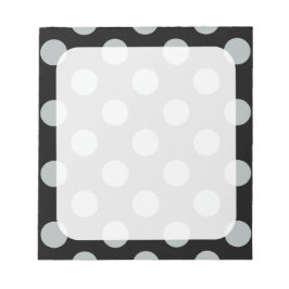 Bloc De Notas Grandes puntos negros y grises