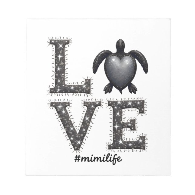 Bloc De Notas Grandma Turtle - Love Mimi Life Sea Turtle, Mimi T (Frente)