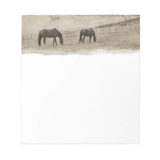 Bloc De Notas Granja de caballos Rústica