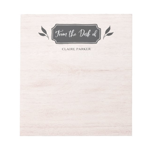 Bloc De Notas Granja | Del mostrador de (Frente)