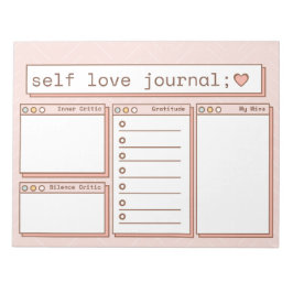 Bloc De Notas Gratitud diaria de salud mental 8,5x11 Notepad