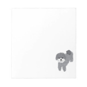 Bloc De Notas Gray Poodle #2 Notepad