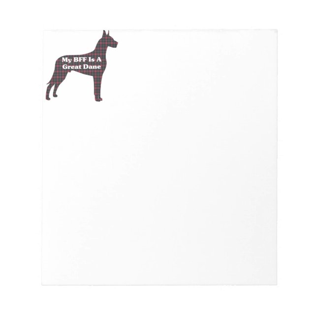 Bloc De Notas Great Dane BFF (Frente)
