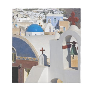 Bloc De Notas Grecia e isla griega de Santorini pueblo de Oia 5