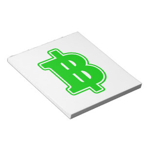 Bloc De Notas GREEN BAHT SIGN ฿ Thai Money Currency ฿