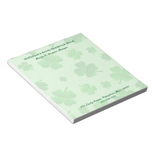 Bloc De Notas Green Clover Blank Business Advertising Paper Pad
