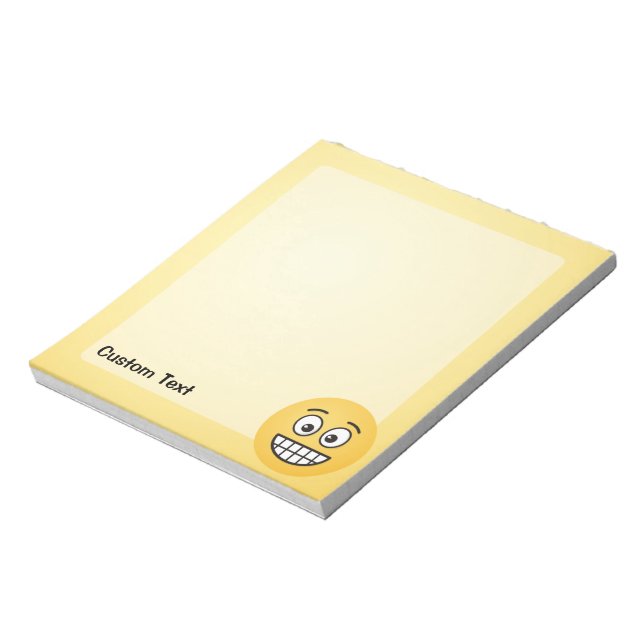 Bloc De Notas Grinning Face with Open Eyes Notepad (Lado Izquierdo)