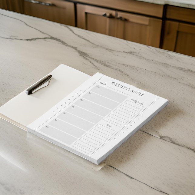 Bloc de notas gris de nombre del planificador sema (Subido por el creador)