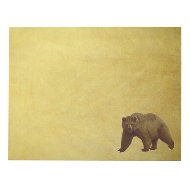 Bloc De Notas Grizzly Bear (Frente)