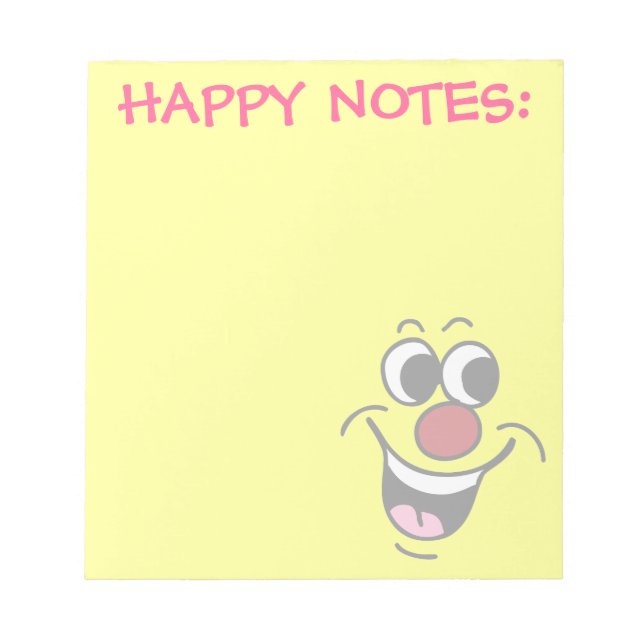 Bloc De Notas Grumpey de cara sonriente (Frente)