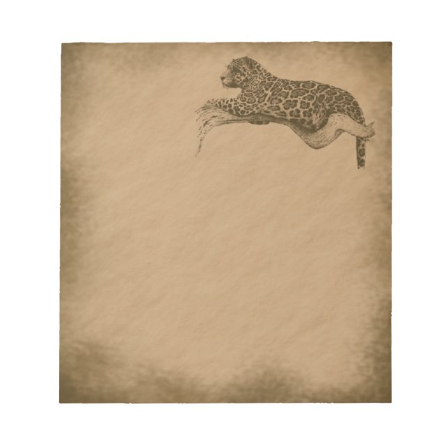 Bloc De Notas Grunge leopardo (Frente)