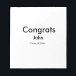 Bloc De Notas grupo de graduados agregar nombre congrats fecha a<br><div class="desc">diseño</div>