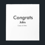 Bloc De Notas grupo de graduados agregar nombre congrats fecha a<br><div class="desc">diseño</div>