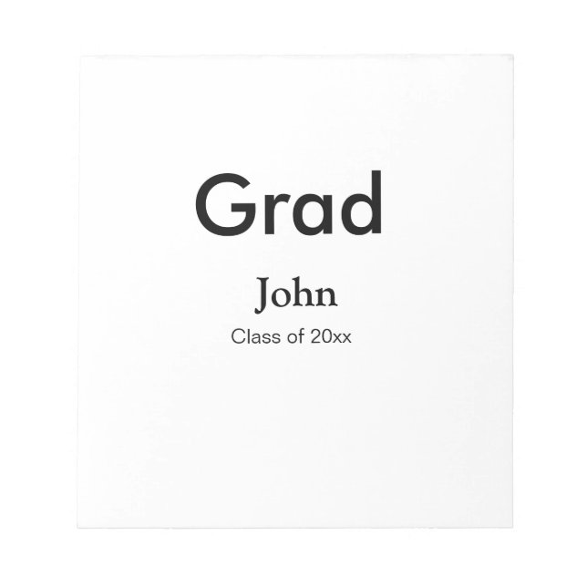 Bloc De Notas grupo de graduados agregar nombre congrats fecha a (Frente)