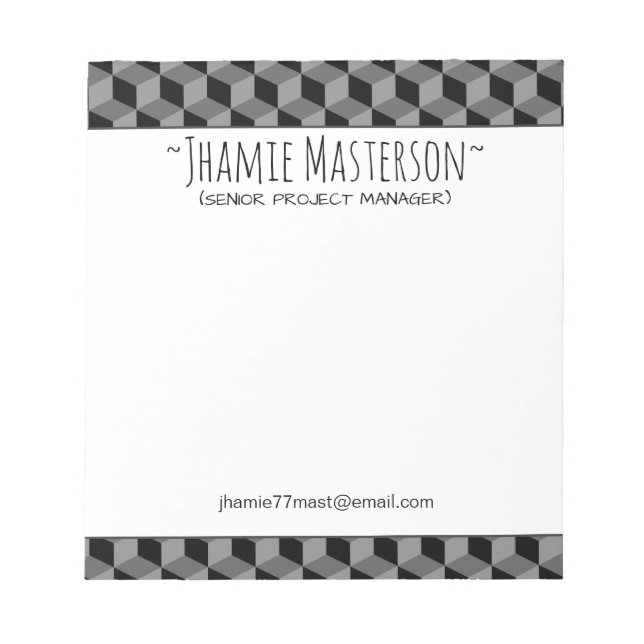 Bloc De Notas GS Cubed Personalizado (Frente)