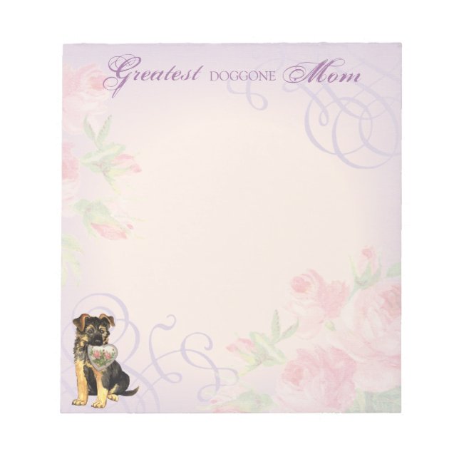 Bloc De Notas GSD Heart Mom (Frente)