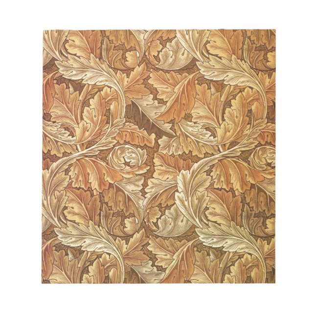 Bloc De Notas Guillermo Morris Acanthus Brown Saltos de Otoño (Frente)