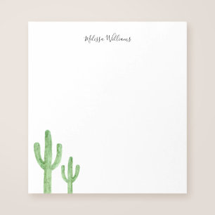 Bloc De Notas Guión Cactus moderno personalizado
