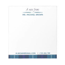 Bloc De Notas Guión personalizado De Nombre Correo Electrónico T