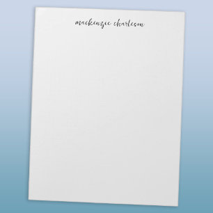 Bloc De Notas Guión personalizado simple moderno