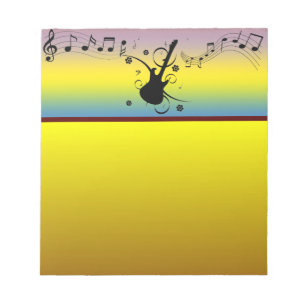 Bloc De Notas Guitar Notepad