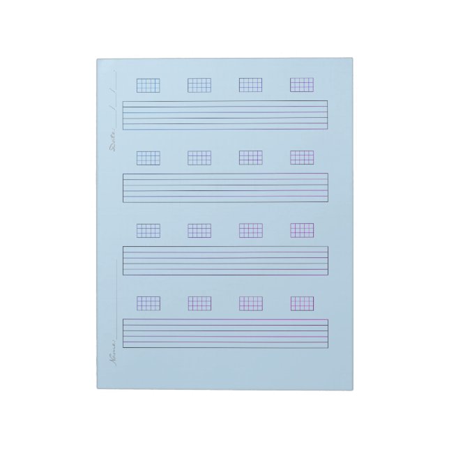 Bloc De Notas Guitar Tab Paper – Printable Tablature Template (Lado Izquierdo)