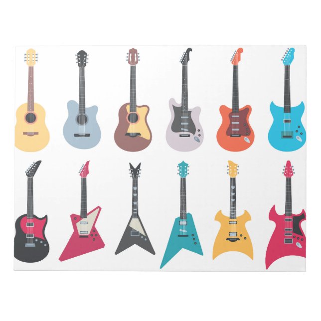 Bloc De Notas Guitarra de rock eléctrico (Frente)