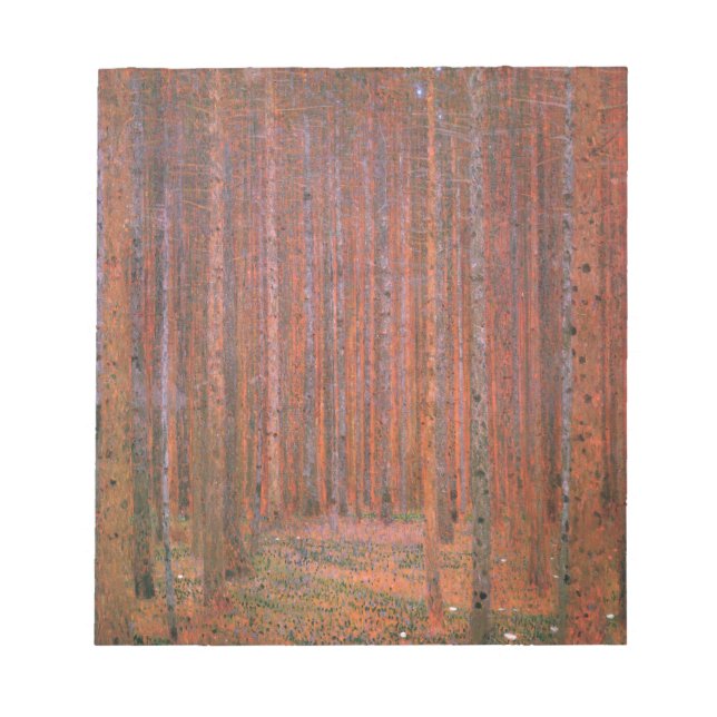 Bloc De Notas Gustav Klimt Fir Forest Tannenwald (Frente)