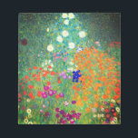 Bloc De Notas Gustav Klimt Flower Garden<br><div class="desc">Notepad con el jardín de flores de la pintura al óleo de Gustav Klimt (1906). Un bonito jardín de flores moradas,  rojas,  blancas,  azules y naranjas. Un gran regalo para los amantes del arte Art Nouveau y austriaco.</div>