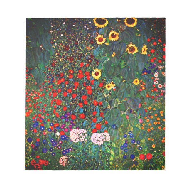 Bloc De Notas Gustav Klimt Flower Garden (Frente)