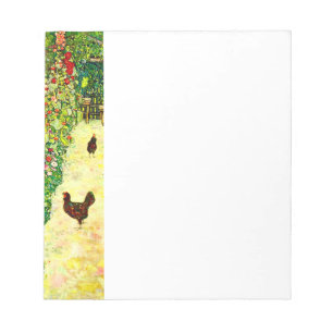 Bloc De Notas Gustav Klimt Garden con pollos