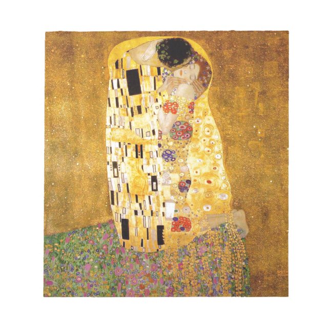 Bloc De Notas Gustav Klimt La Pintura Clásica Del Beso (Frente)