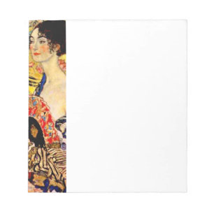 Bloc De Notas Gustav Klimt Lady con ventilador
