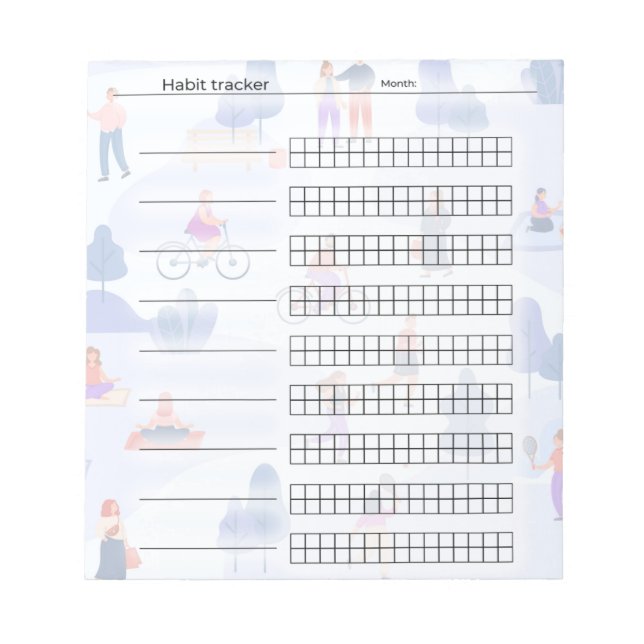 Bloc De Notas Habit Tracker (Frente)