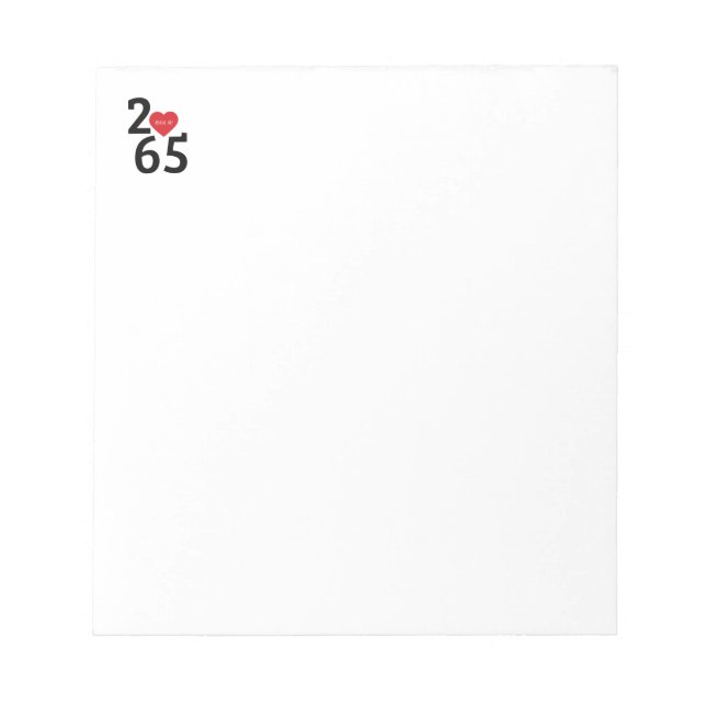 Bloc De Notas Habitación Número 256 en   (Frente)