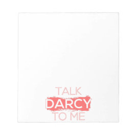 Bloc De Notas Hable Darcy Conmigo